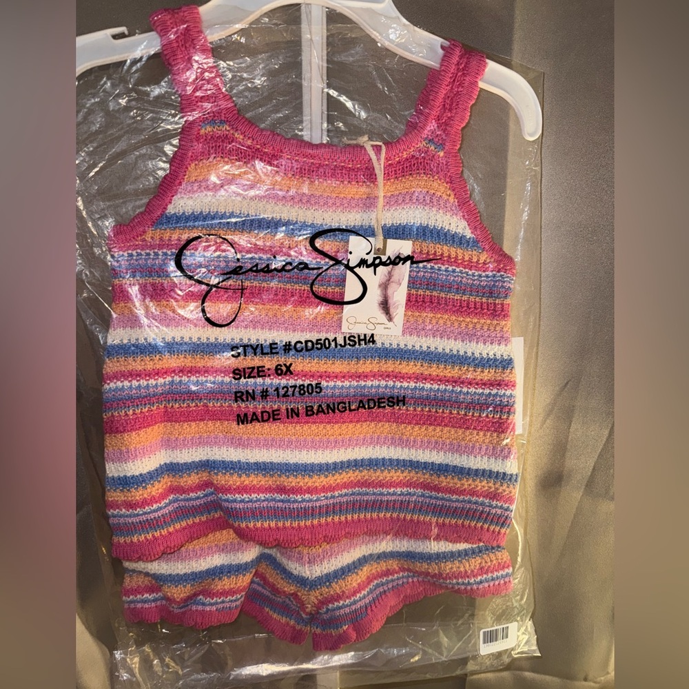 Jessica Simpson 2 Pc- Tank Shorts Set